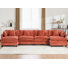 Schmucker U Shaped Modular Sectional Sofa, Oversized Cloud Couch With Ottoman