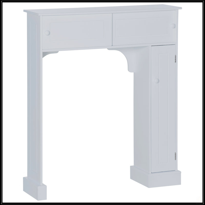 Armoire de rangement au-dessus de la toilette avec tablettes réglables Kleankin