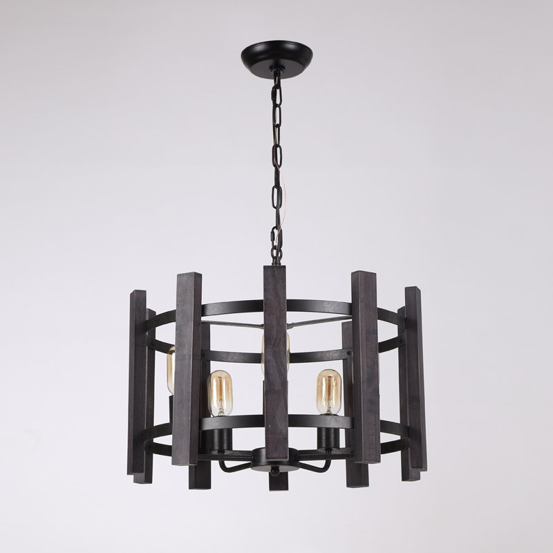 Lustre de style lanterne à 5 lumières