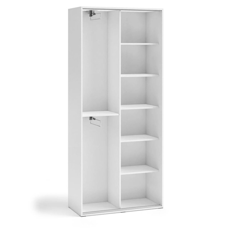 Deracy 2 Door Sliding Wardrobe, Grey