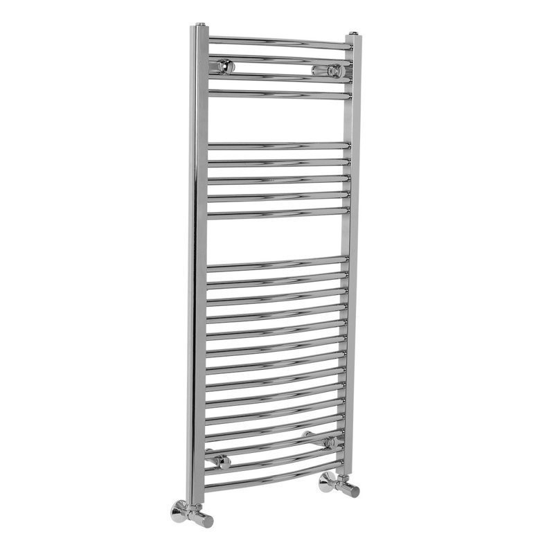 Shirey Curved Towel Rail Heated Towel Rails, 110cm H x 50cm W x 3cm D