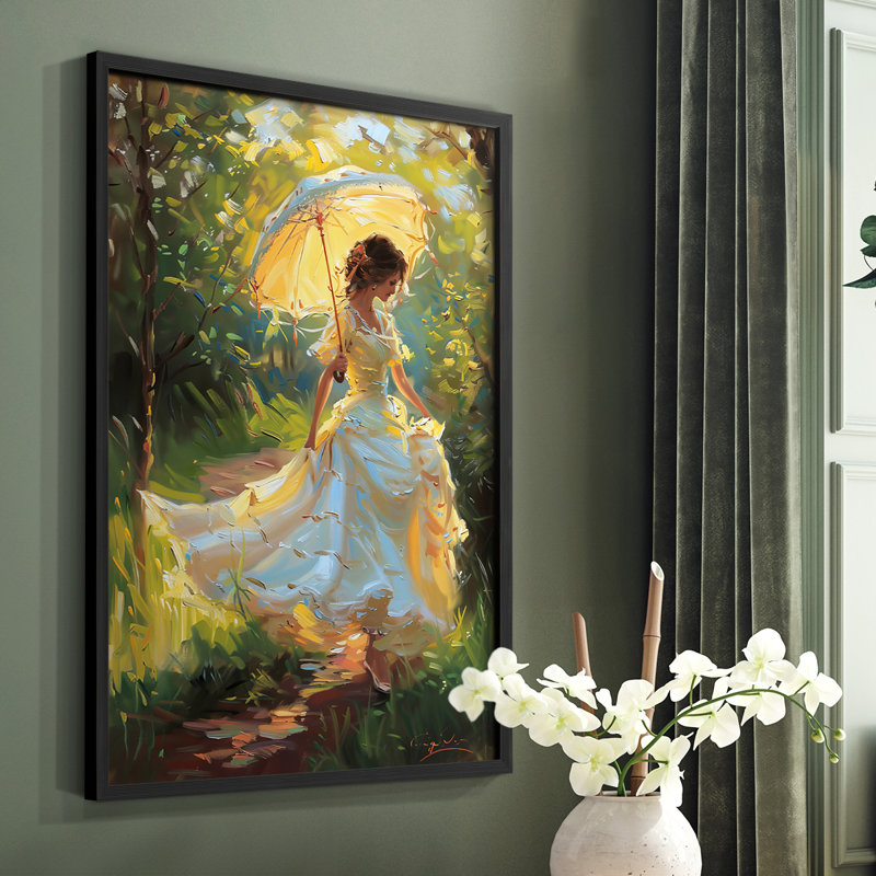 WOMEN-CCL - Reproduction d'art encadrée de qualité supérieure - prête à être accrochée, Noir, H 20 po x l 8 po