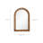 Natural Wood Frame Arch Rectangle Wall Mirror, 35.4” Tall Rustic Home Decor