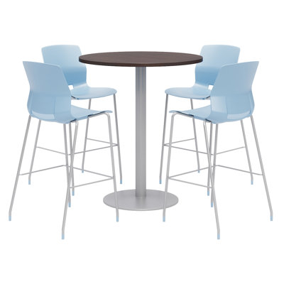 42" L Round Breakroom Table and Chair Set