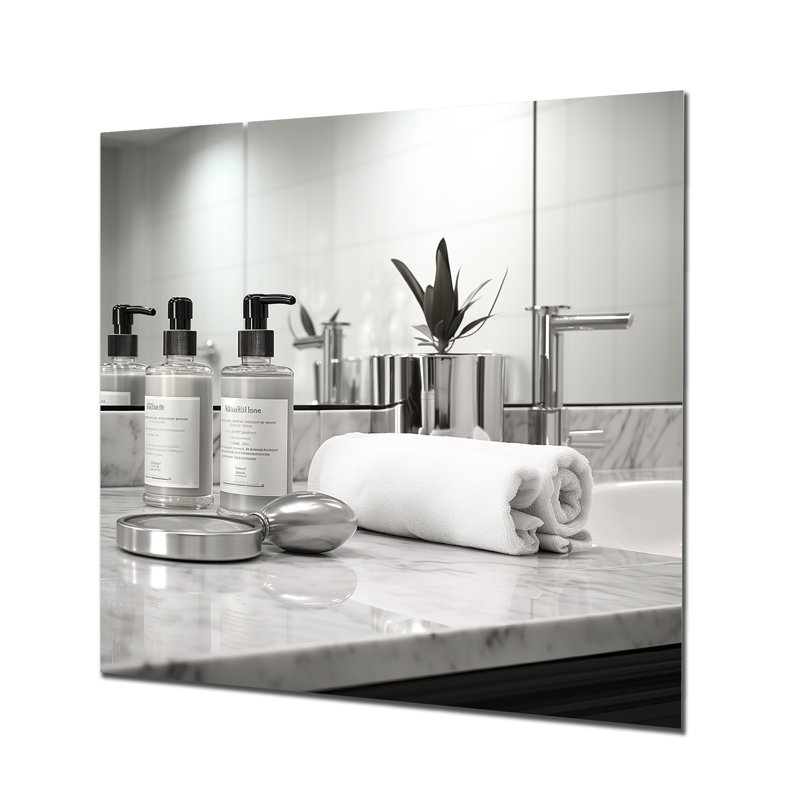 Minimalisme, articles de toilette en métal 2, H 16 po x l 16 po