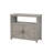 Wooden Patio Bar Table Set With Storage, Buffet Cabinet Sideboard For Outdoor And Indoor-1816715808