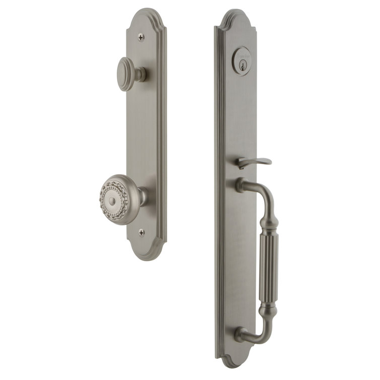 Arc One-Piece Complete Inactive Dummy Handleset with F Grip and Parthenon Knob