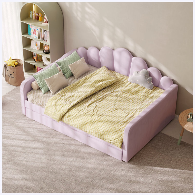 Cadre de lit pour grand lit rose, Rose