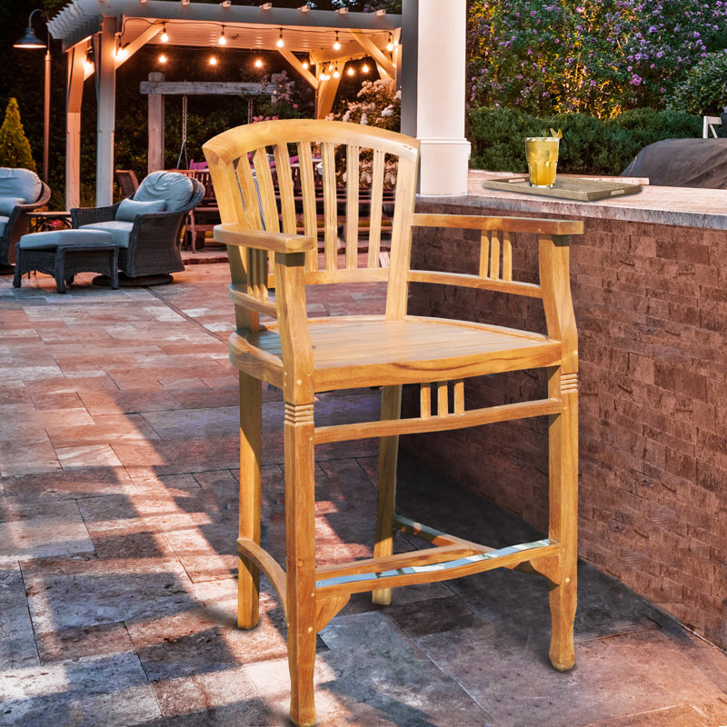 Outdoor Teak Bar Stool