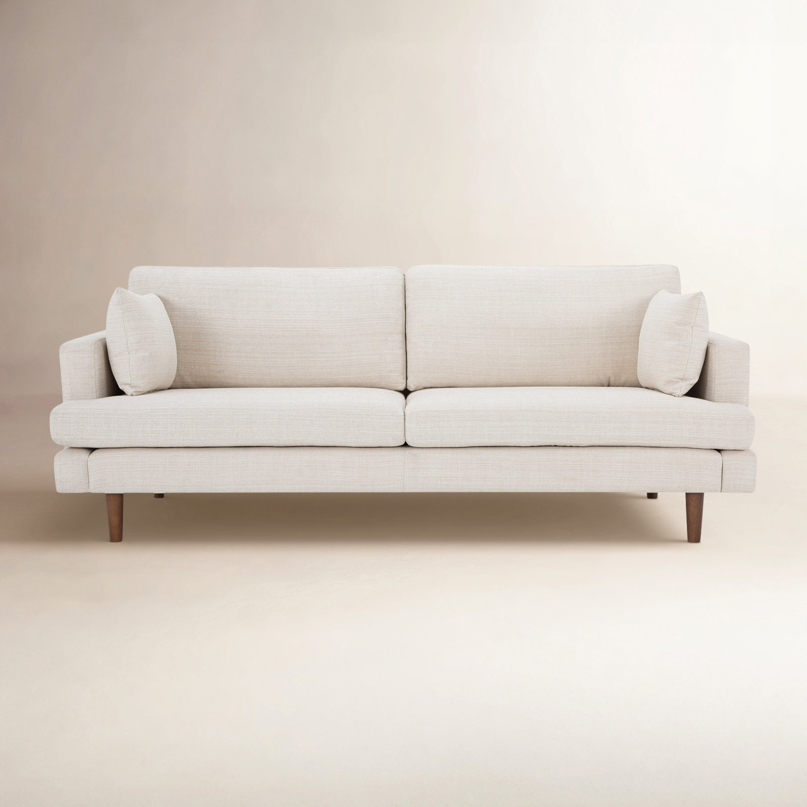 Laguna 83'' Upholstered Sofa, Cream Performance Basketweave