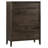 Ralston 53" H 5-Drawer Walnut Chest
