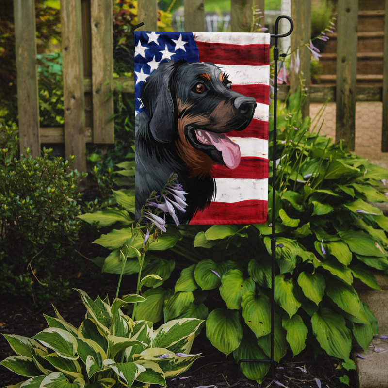 Polyester à 2 côtés 15 x 11 po drapeau de jardin, Chien de chasse polonais