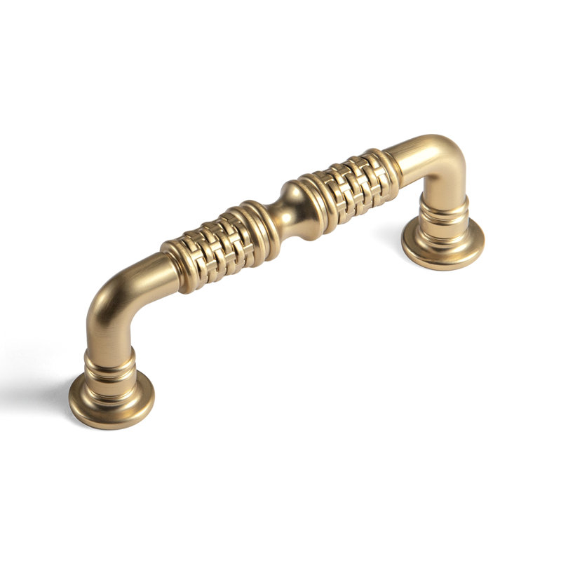 Poignée d'armoire rétro tressée, 3, Bronze champagne
