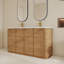 Ensemble meuble-lavabo double autoportant de 60 pouces avec lavabo en résine et tablettes ajustables