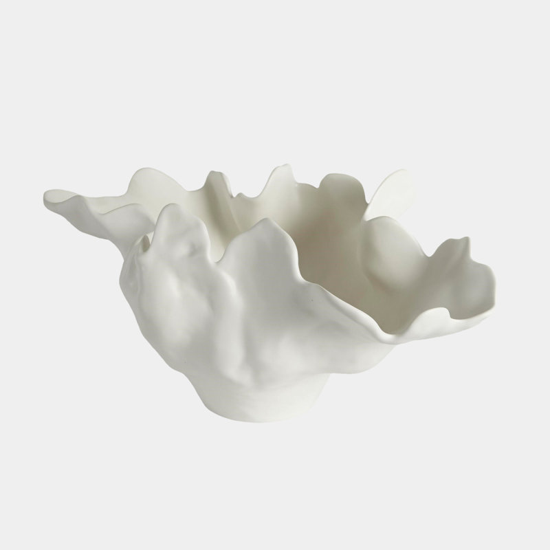 Meteor Bowl-Ivory, 15" H x 20" W x 29" D