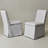 20" Wide Performance Fabric Slipcover Upholstered Dining Side Chair With Casters (Set of 2)-378026925