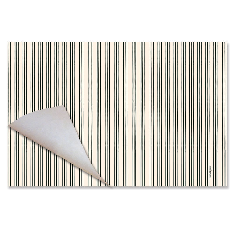 Napperon en papier noir 24 feuilles Premium