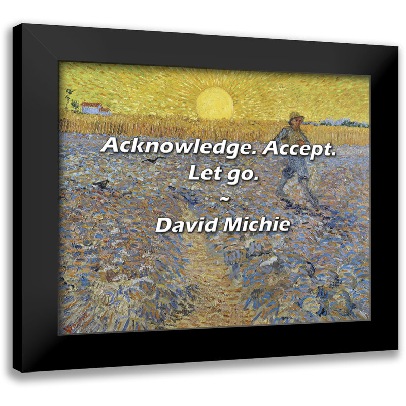 Citation de David Michie: Reconnaître. Acceptez. Lâchez-le.