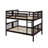 Full Over Full Bunk Bed With Ladder-867652892