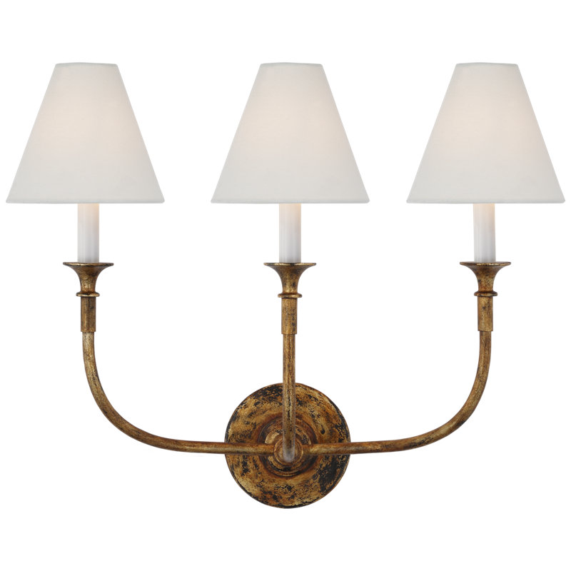Piaf 23" W Steel Candle Wall Light