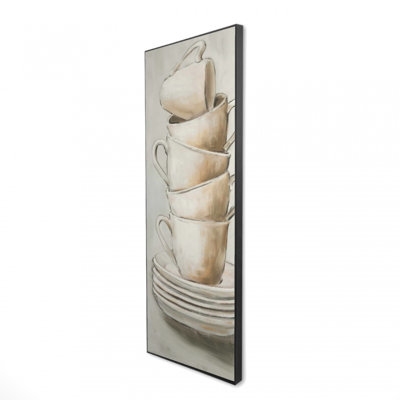 «Stacked Cups» sur toile