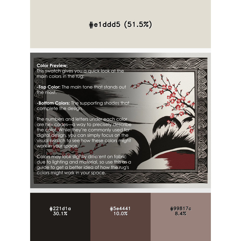 Sakura Dreams Rug, Round 7'