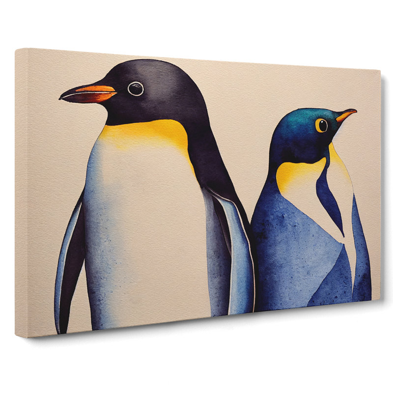 Penguins - Wrapped Canvas, 50cm H x 76cm W x 3cm D