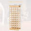 Sirias Solid Wood Wine Bottle Rack Yellow