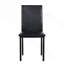 Ensemble de salle à manger en métal avec plateau en faux marbre 5 pièces Furniture - noir, ensemble de salle à manger, table et 4 chaises