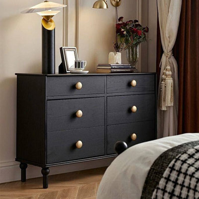 Modern and simple 6-drawer cabinet
