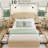 Boho Natural Rattan 10-drawer Storage Bed