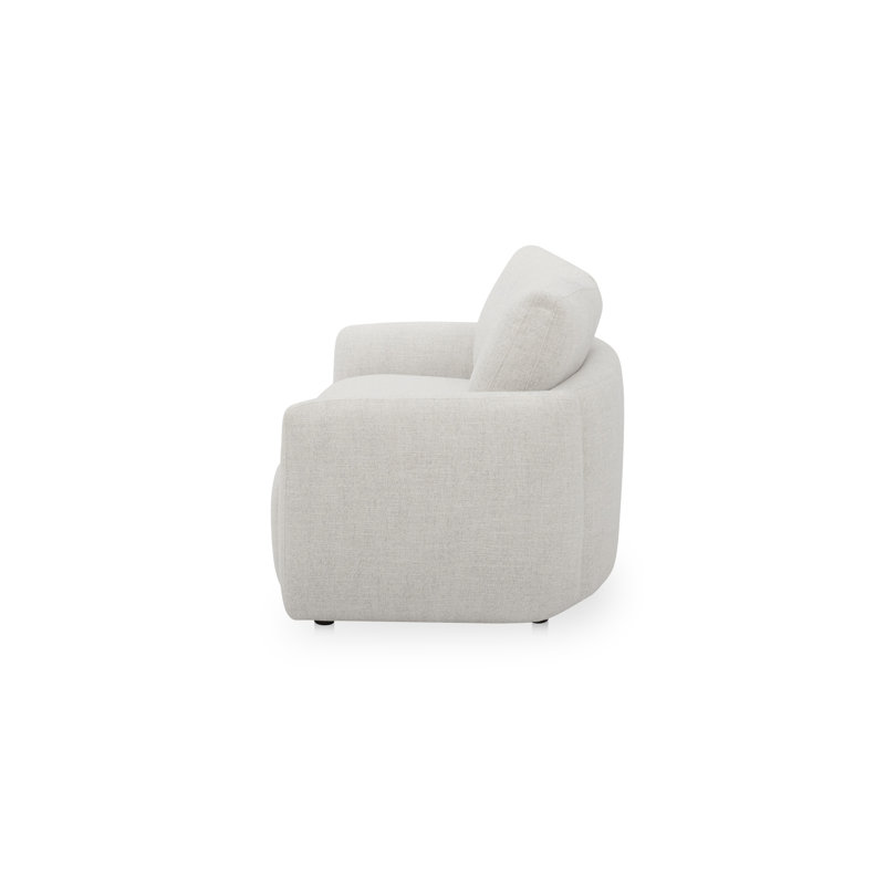 Callie Sofa 91 in. Flecked Oat, Beige, 35.4" H x 68" W x 39.4" D