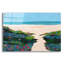 Art mural en verre acrylique épique «Smooth Coasting» par Dorothy Holmes Mohler, 36 po x 24 po-1674002726