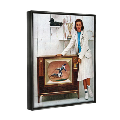 «Vintage Sports TV Ad Woman» par Kathy Alper, impression
