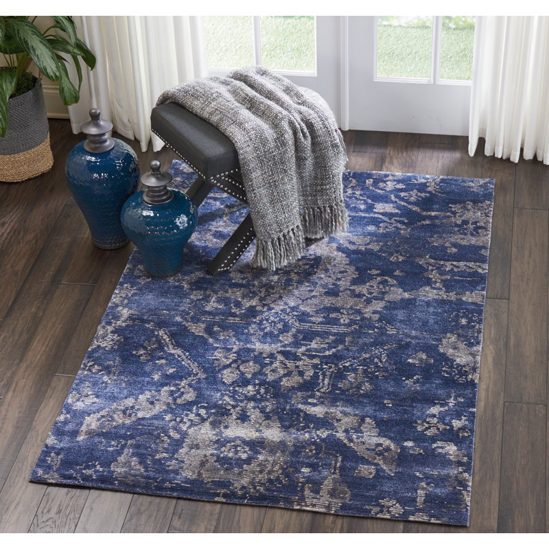 Tapis noué à la main Culbreth, Rectangle 3 pi 9 po x 5 pi 9 po