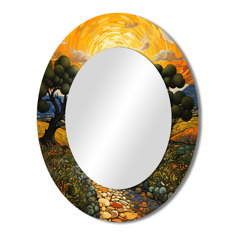 Montclare - Miroir paysager en métal, 43 po x 33 po