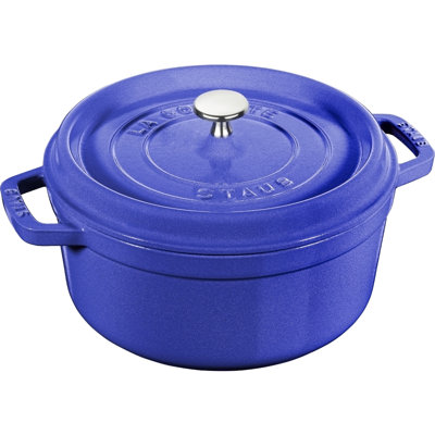 Staub Cast Iron 4-qt Round Dutch Oven - Blueberry