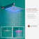 Herathena 3 Functions Temperature Based LED Light Shower System with 6 Body Jets and Rough-in Valve
