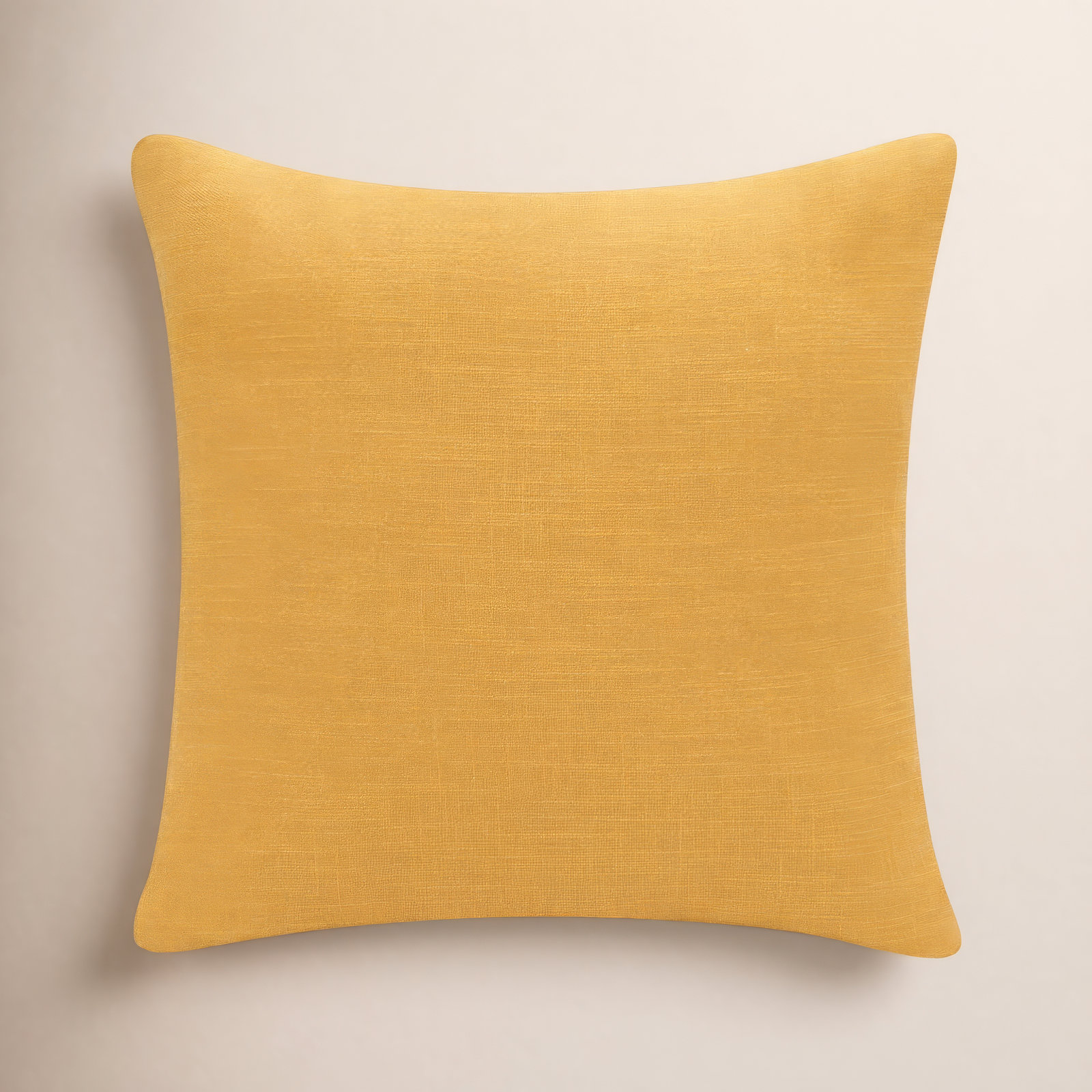 Auburn Geometric Cotton Throw Pillow, Square 18", Yellow/White, Down