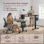 Anietra Adjustable Metal Base Computer Desk-1538854959