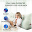 Tête de lit assise en lin ivoire confortable-64012956