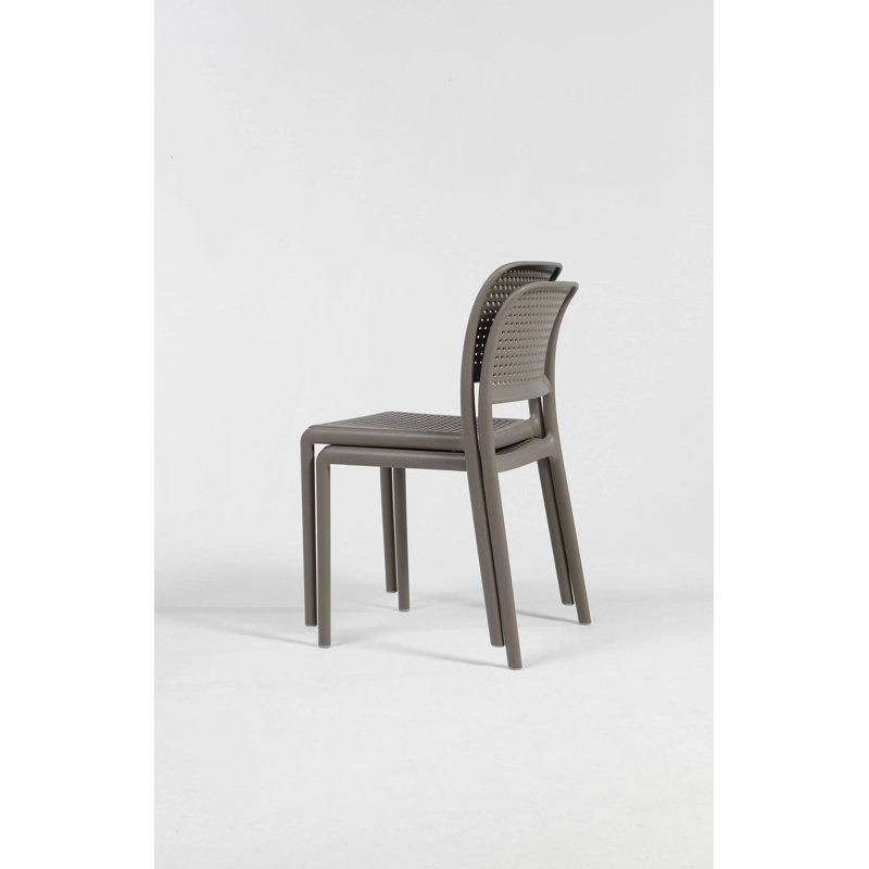 Bora Outdoor Dining Side Chair, Dove Gray