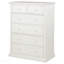 Commode de chambre blanche à 6 tiroirs-1704374211