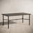 Rectangular Metal Outdoor Dining Table With Umbrella Hole , 67'' in. W 38'' in. D