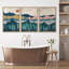 " Mountain Landscape Abstract Scenic Illustration Modern Art Decor Zen " 3 - Pieces-98697218-98697219
