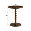 Table d'appoint ronde en bois noyer-1622649076