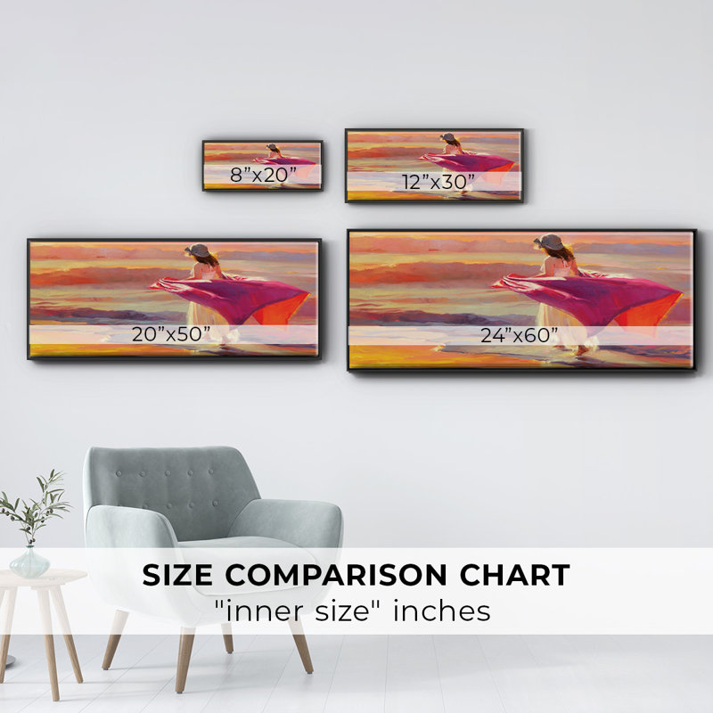 Catching the Breeze- Framed Canvas, 20" H x 50" W