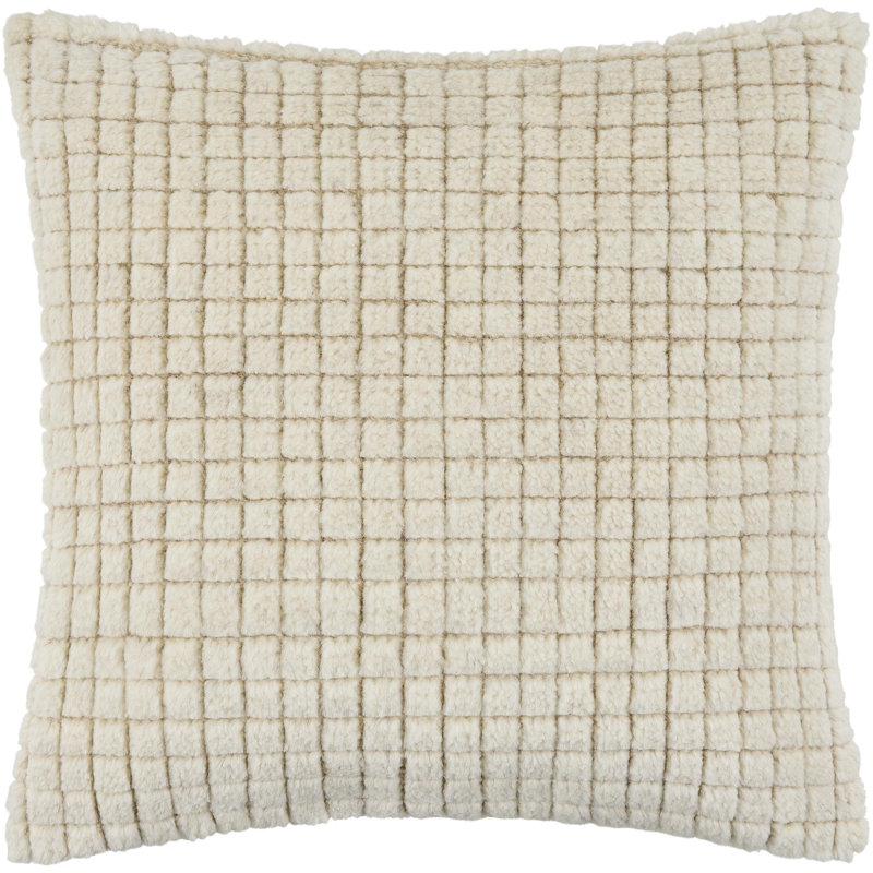 Novoli Accent Pillow, Beige, Pillow Cover Only - No Insert, Square 22"