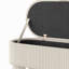 Banc de rangement rembourré avec couvercle relevable