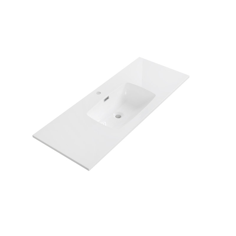 47.2" Solid Surface Resin Streamline Vanity Top